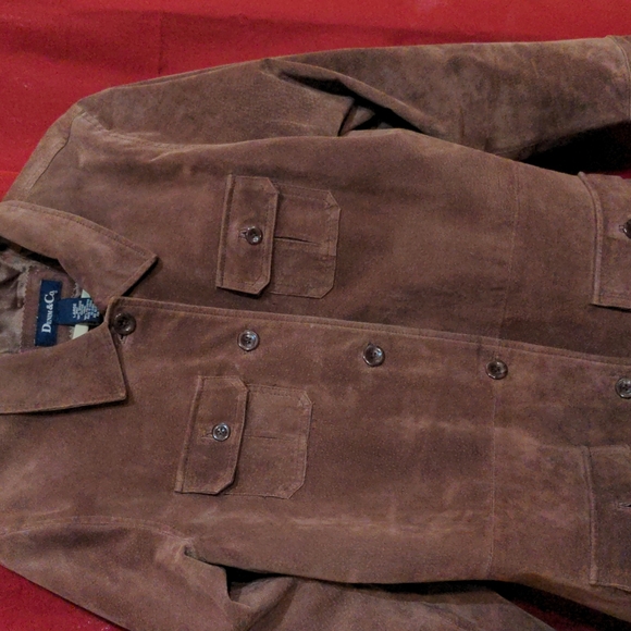 Brown Sueded Leather Jacket - Picture 2 of 4